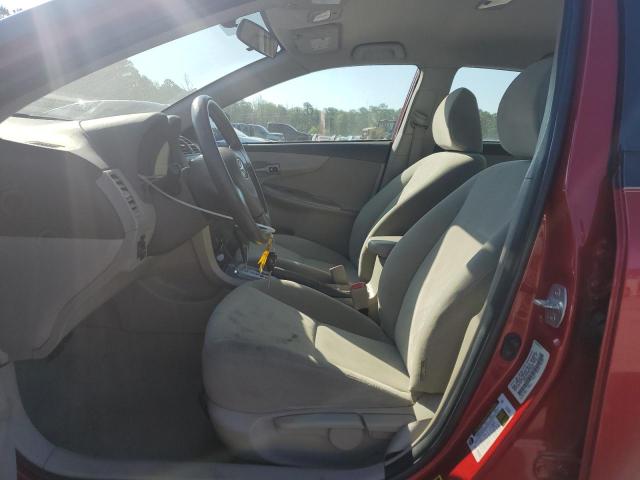 1NXBU4EE4AZ218344 - 2010 TOYOTA COROLLA BASE RED photo 7
