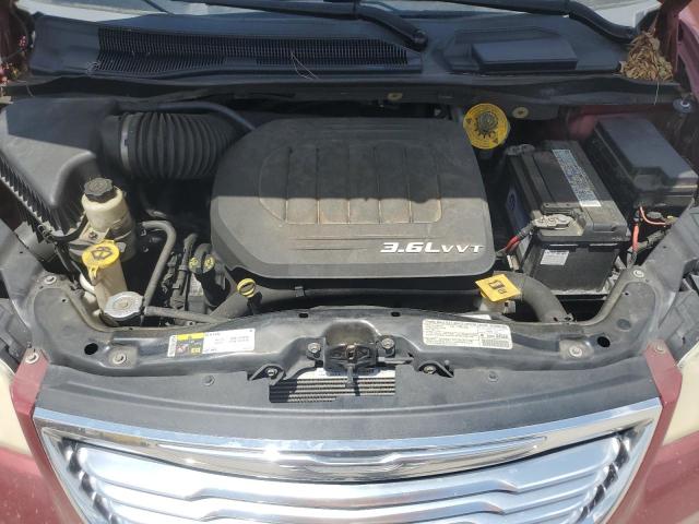 2C4RC1CG1DR734431 - 2013 CHRYSLER TOWN & COU TOURING L RED photo 12