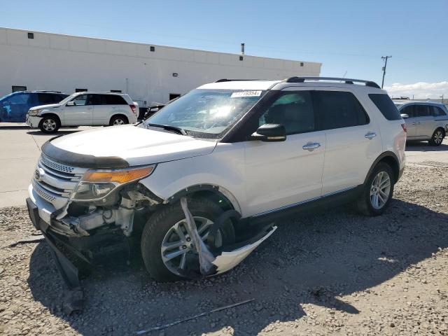 1FM5K8D84DGB15353 - 2013 FORD EXPLORER XLT WHITE photo 1