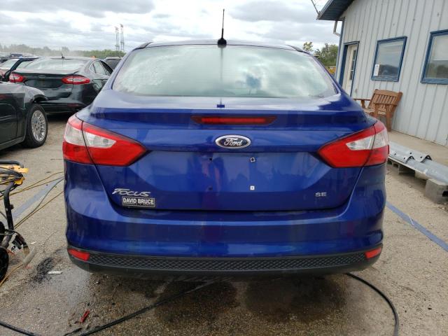 1FAHP3F20CL266037 - 2012 FORD FOCUS SE BLUE photo 6