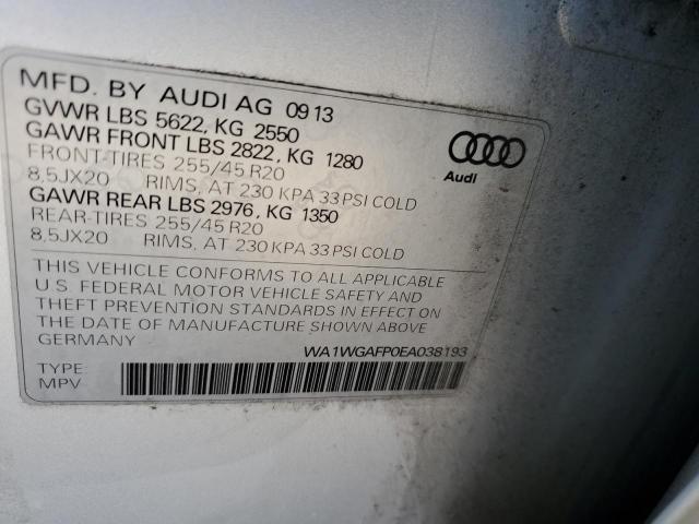 WA1WGAFP0EA038193 - 2014 AUDI Q5 PRESTIGE 黑色 照片 13