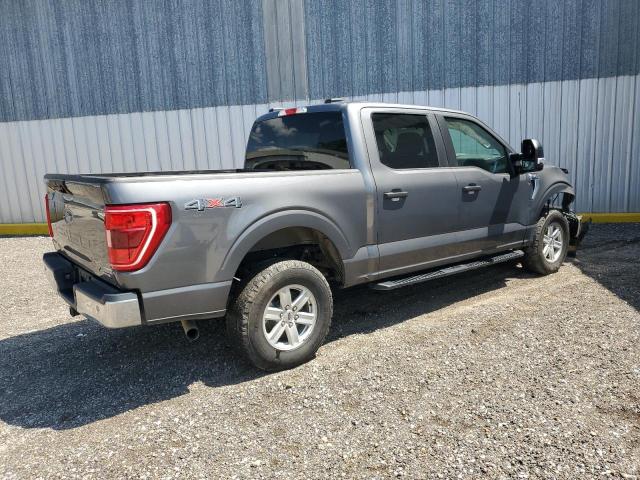 1FTEW1EP1NKF07257 - 2022 FORD F150 SUPERCREW GRAY photo 3