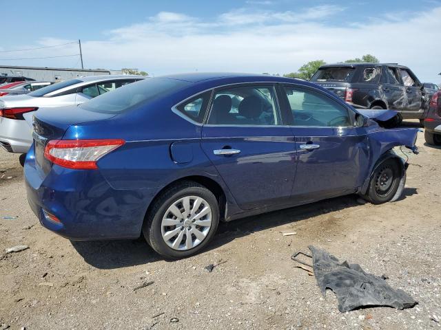 3N1AB7AP2GY308390 - 2016 NISSAN SENTRA S BLUE photo 3