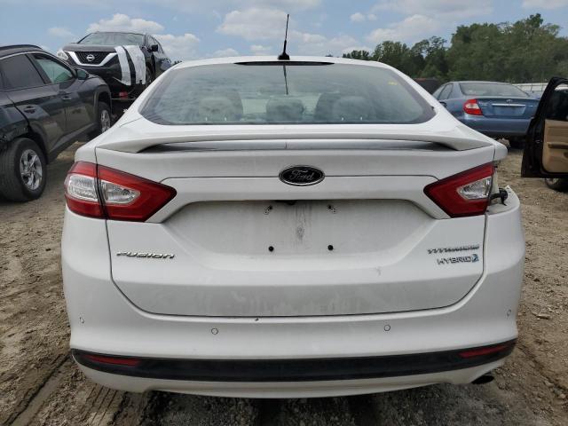 3FA6P0RU0GR294690 - 2016 FORD FUSION TITANIUM HEV WHITE photo 6