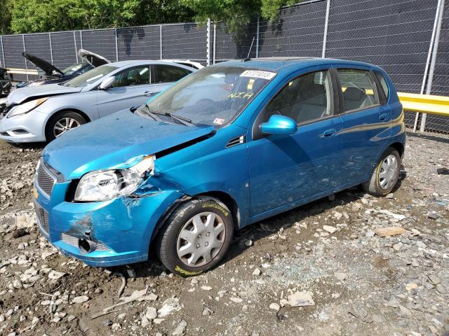 KL1TD66E69B358896 - 2009 CHEVROLET AVEO LS BLUE photo 1