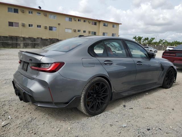 WBS43AY07RFS51720 - 2024 BMW M3 COMPETITION GRAY photo 3