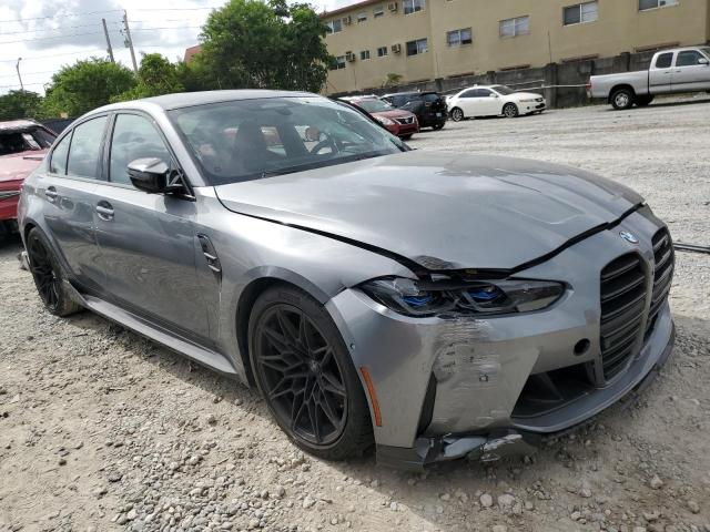 WBS43AY07RFS51720 - 2024 BMW M3 COMPETITION GRAY photo 4