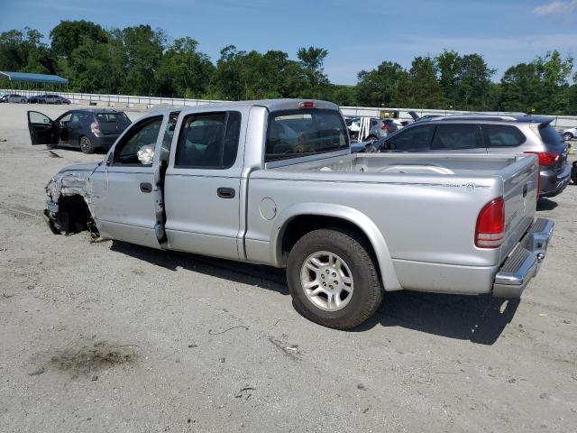 1D7HL48XX3S197440 - 2003 DODGE DAKOTA QUAD SLT 银色 照片 2