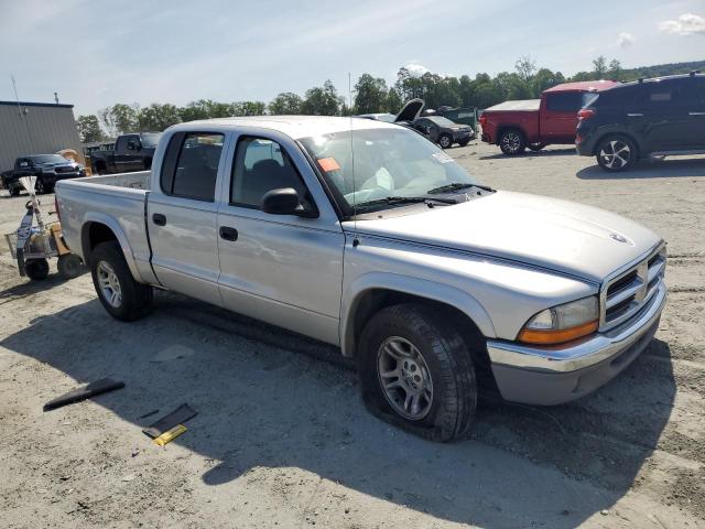 1D7HL48XX3S197440 - 2003 DODGE DAKOTA QUAD SLT 银色 照片 4