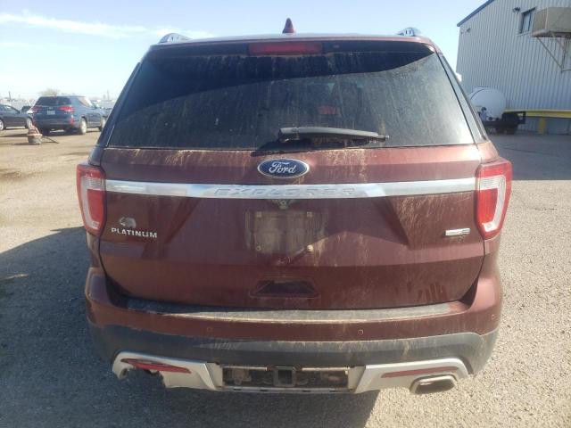 1FM5K8HT9GGA70848 - 2016 FORD EXPLORER PLATINUM BROWN photo 6