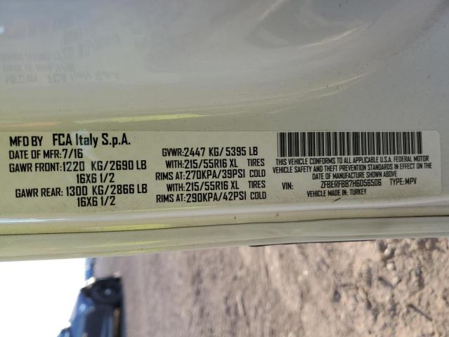 ZFBERFBB7H6D56506 - 2017 RAM PROMASTER SLT Blanc photo 13