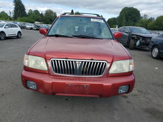 JF1SF65691H758466 - 2001 SUBARU FORESTER S RED photo 5