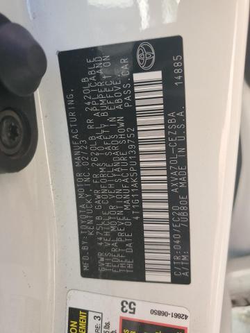 4T1G11AK5PU139752 - 2023 TOYOTA CAMRY SE NIGHT SHADE WHITE photo 13