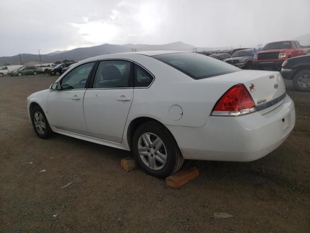 2G1WA5EK0A1120202 - 2010 CHEVROLET IMPALA LS WHITE photo 2