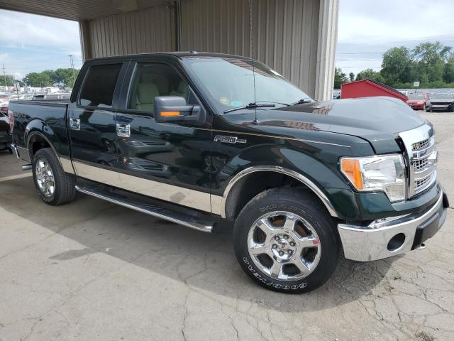 1FTFW1EF5DFA45028 - 2013 FORD F150 SUPERCREW GREEN photo 4