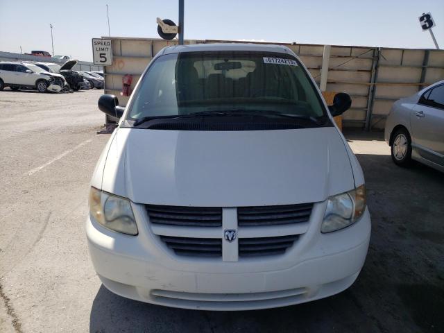 1D4GP24E77B195933 - 2007 DODGE CARAVAN SE WHITE photo 5