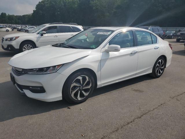 1HGCR2F80GA005233 - 2016 HONDA ACCORD EXL Білий фото 1