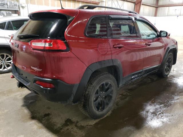 1C4PJMBS3HW545099 - 2017 JEEP CHEROKEE TRAILHAWK BURGUNDY photo 3