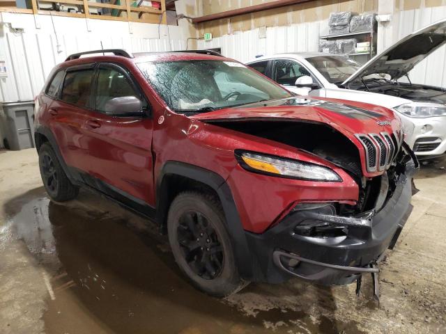 1C4PJMBS3HW545099 - 2017 JEEP CHEROKEE TRAILHAWK BURGUNDY photo 4
