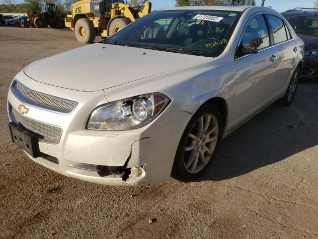 1G1ZG5E72CF192828 - 2012 CHEVROLET MALIBU LTZ ვერცხლისფერი ფოტო 2
