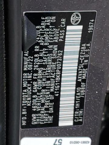 4T1G11BK8PU073762 - 2023 TOYOTA CAMRY SE NIGHT SHADE GRAY photo 12