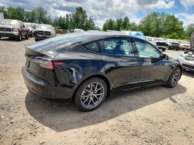 5YJ3E1EB9NF110956 - 2022 TESLA MODEL 3 Negro foto 3