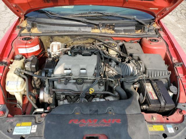 1G2NW12E0XM765221 - 1999 PONTIAC GRAND AM GT RED photo 11