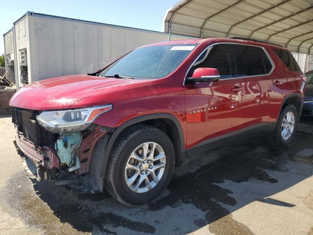 1GNERGKW7LJ138405 - 2020 CHEVROLET TRAVERSE LT RED photo 1