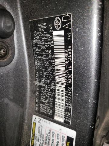 2T1KR32E46C618686 - 2006 TOYOTA COROLLA XR 灰色 照片 12