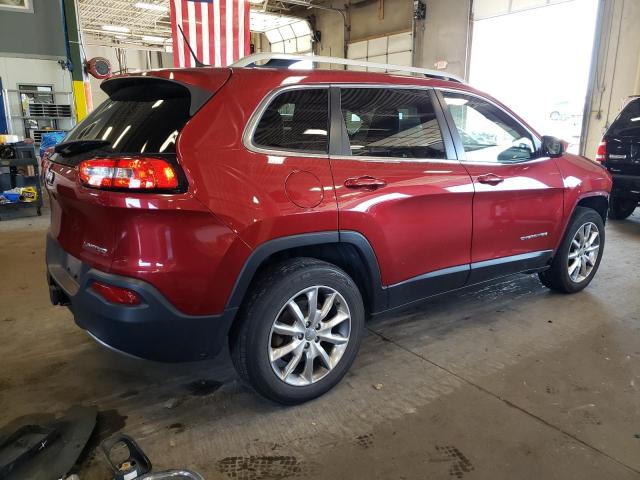 1C4PJMDB6EW150102 - 2014 JEEP CHEROKEE LIMITED RED photo 3