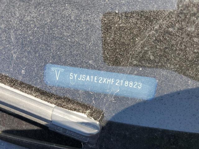 5YJSA1E2XHF218823 - 2017 TESLA MODEL S Gri fotoğraf 12