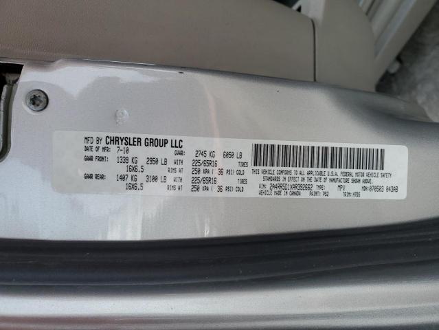 2A4RR5D1XAR392662 - 2010 CHRYSLER TOWN & COU TOURING Gümüş foto 13