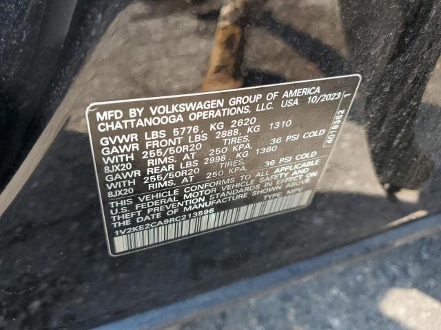 1V2KE2CA9RC213596 - 2024 VOLKSWAGEN ATLAS CROS SE Negro foto 12