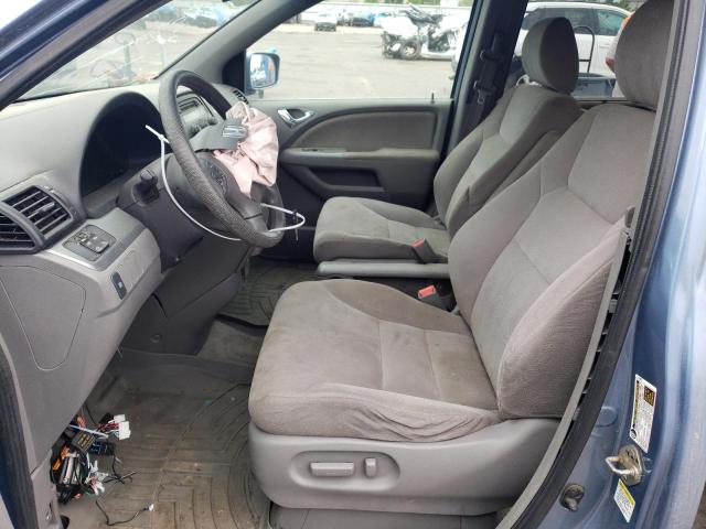 5FNRL38429B006128 - 2009 HONDA ODYSSEY EX BLUE photo 7