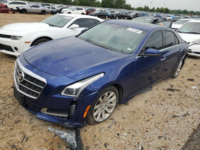 1G6AR5SX5E0112773 - 2014 CADILLAC CTS LUXURY COLLECTION BLUE photo 1