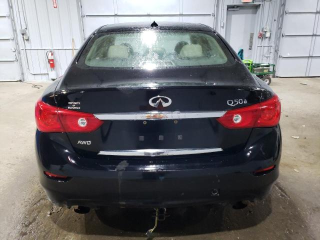 JN1BV7AR0FM401617 - 2015 INFINITI Q50 BASE BLACK photo 6