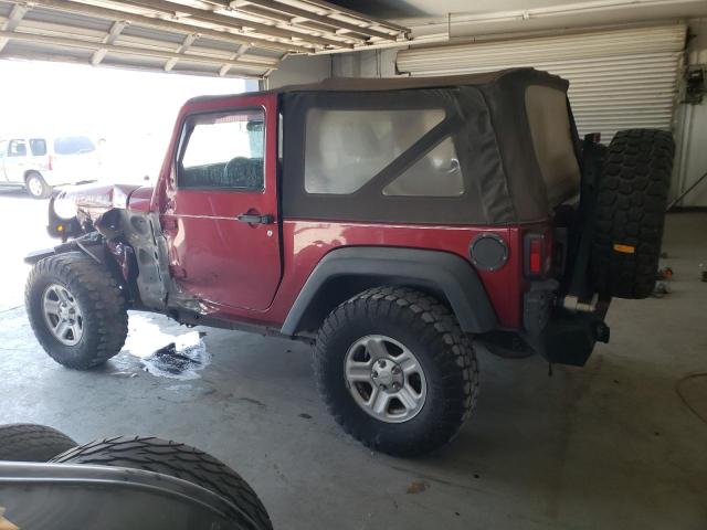 1C4AJWAG8CL279474 - 2012 JEEP WRANGLER SPORT MAROON photo 2