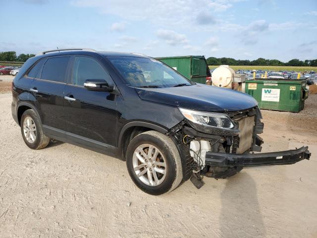 5XYKT3A66EG441623 - 2014 KIA SORENTO LX BLACK photo 4