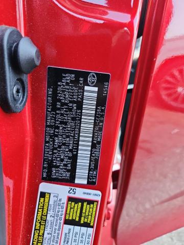 4T1T11AK8RU201226 - 2024 TOYOTA CAMRY SE NIGHT SHADE RED photo 12