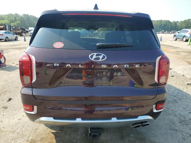 KM8R74HE7MU324258 - 2021 HYUNDAI PALISADE CALLIGRAPHY MAROON photo 6