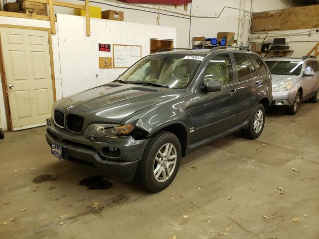 5UXFA13515LY15381 - 2005 BMW X5 3.0I GREEN photo 2