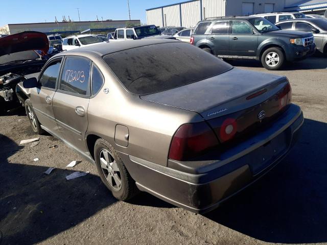 2G1WF52E639391785 - 2003 CHEVROLET IMPALA GRAY photo 3