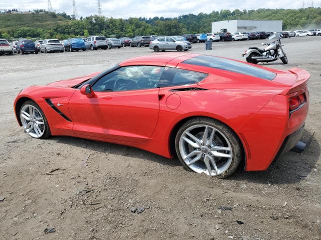 1G1YB2D7XK5120516 - 2019 CHEVROLET CORVETTE STINGRAY 1LT RED photo 2