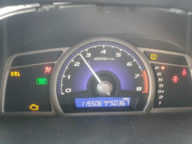 2HGFA16898H312658 - 2008 HONDA CIVIC EX BLACK photo 9