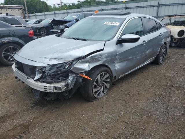 19XFC2F74HE220987 - 2017 HONDA CIVIC EX GRAY photo 1