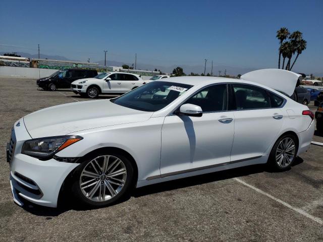 KMHGN4JE9JU231387 - 2018 GENESIS G80 BASE WHITE photo 1