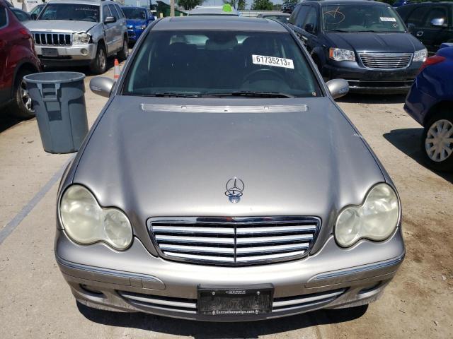 WDBRF81J25F604924 - 2005 MERCEDES-BENZ C 240 4MATIC SILVER photo 5