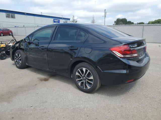 2HGFB2F54DH028731 - 2013 HONDA CIVIC LX BLACK photo 2