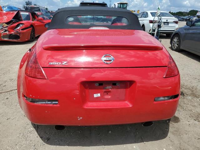 JN1BZ36A18M852106 - 2008 NISSAN 350Z ROADSTER RED photo 6