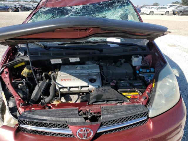 5TDZA22C54S151491 - 2004 TOYOTA SIENNA XLE BURGUNDY photo 12